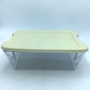 Longaberger Basket Hard Plastic Protector/Liner with Lid
